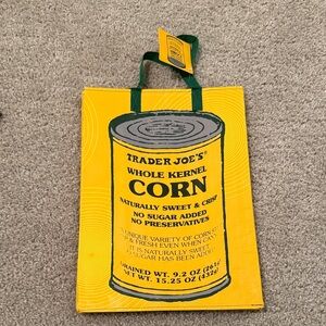 Trader Joe's Yellow Corn Reusable Tote Bag